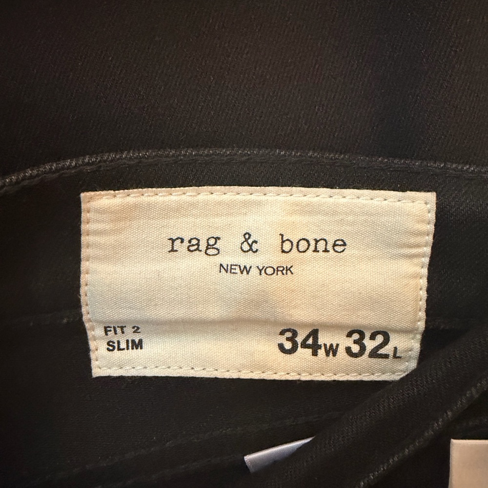 rag & bone Men's Slim Jeans - Black